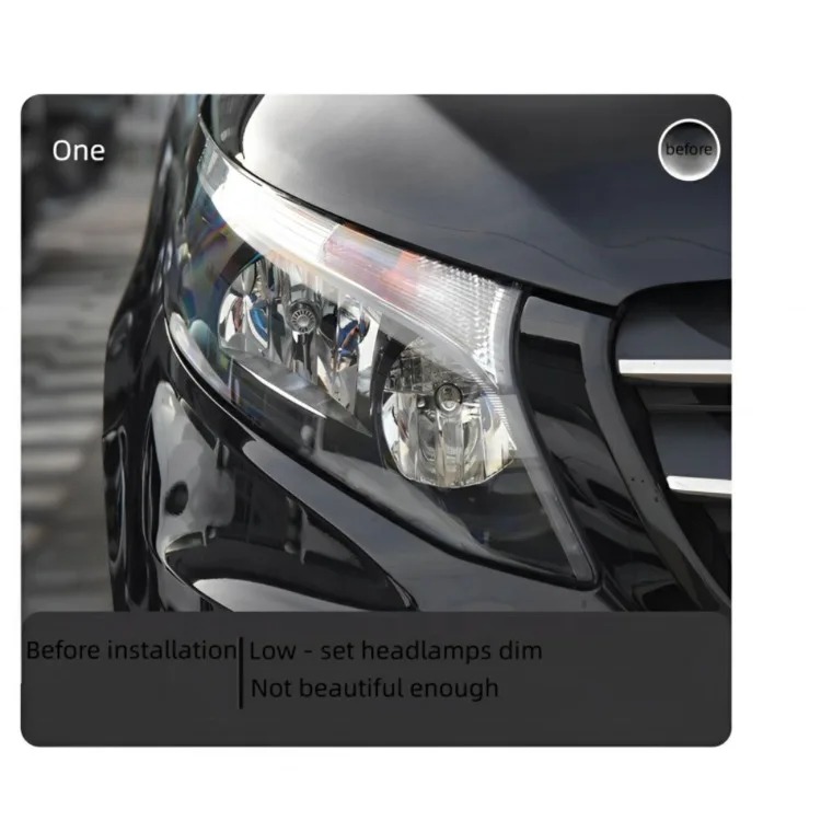 Suitable for VITO Headlight Assembly V Class Vito Modified  LED Running Light Water Steering V260 W447